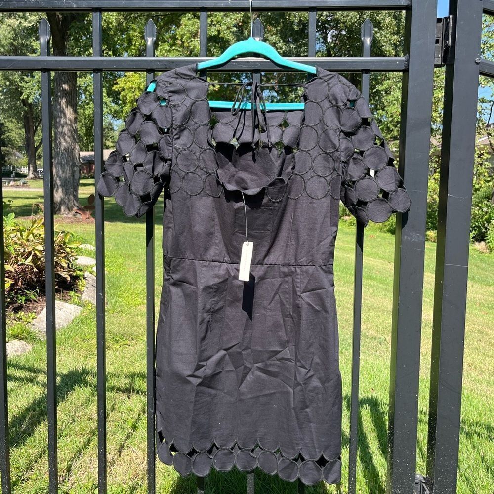 Anthropologie Cutwork Mini Shift Dress NWT - Picture 9 of 12